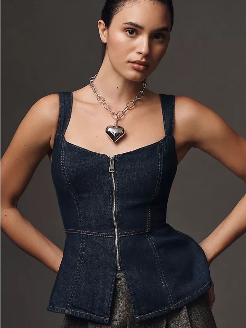 Reformation Zeta Denim tank